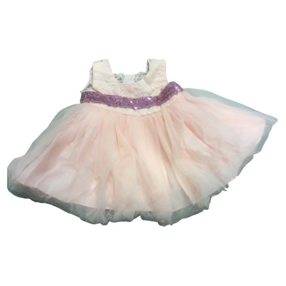 Christening Lace Flower Baby Girl Dress Princess Formal Prom Tutu Ball Gown - Picture 3 of 5